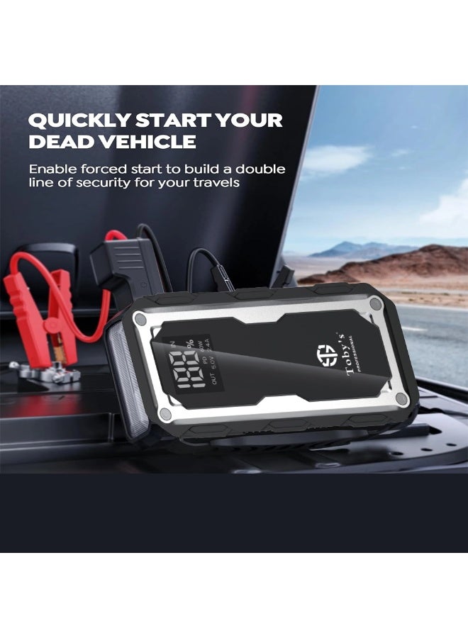 توبيز جهاز تشغيل بطارية السيارة Toby’s X15 بقوة 2200 أمبير وباور بنك محمول - Image 5